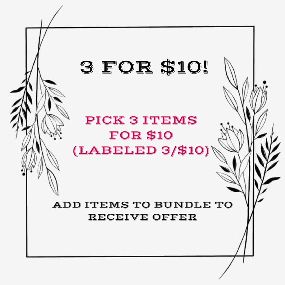 3 for $10!